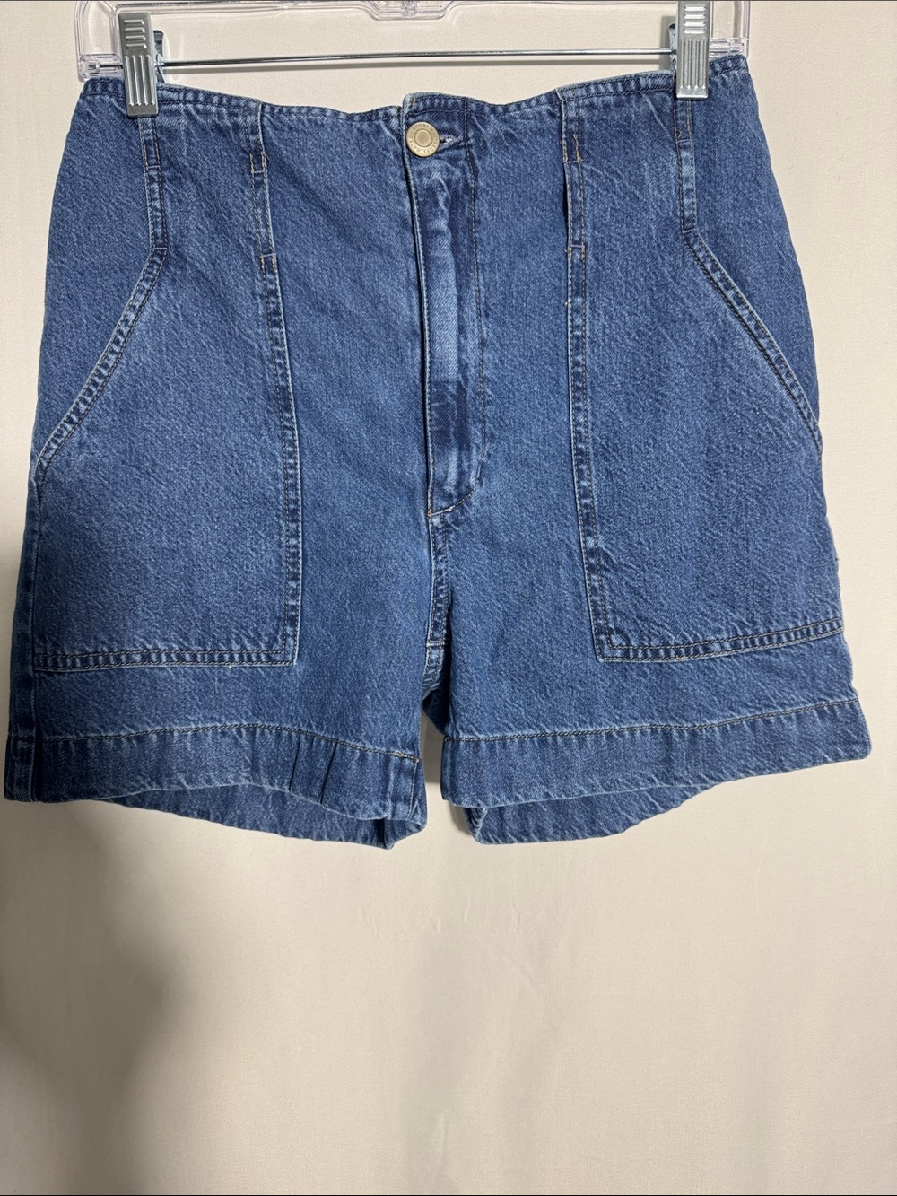 Vintage Lauren Ralph Lauren Denim Utility Shorts Size 4 High Waisted